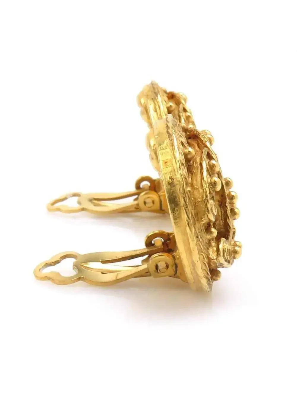 Auth Chanel Vintage Cc Logo Clip On #302853C44B